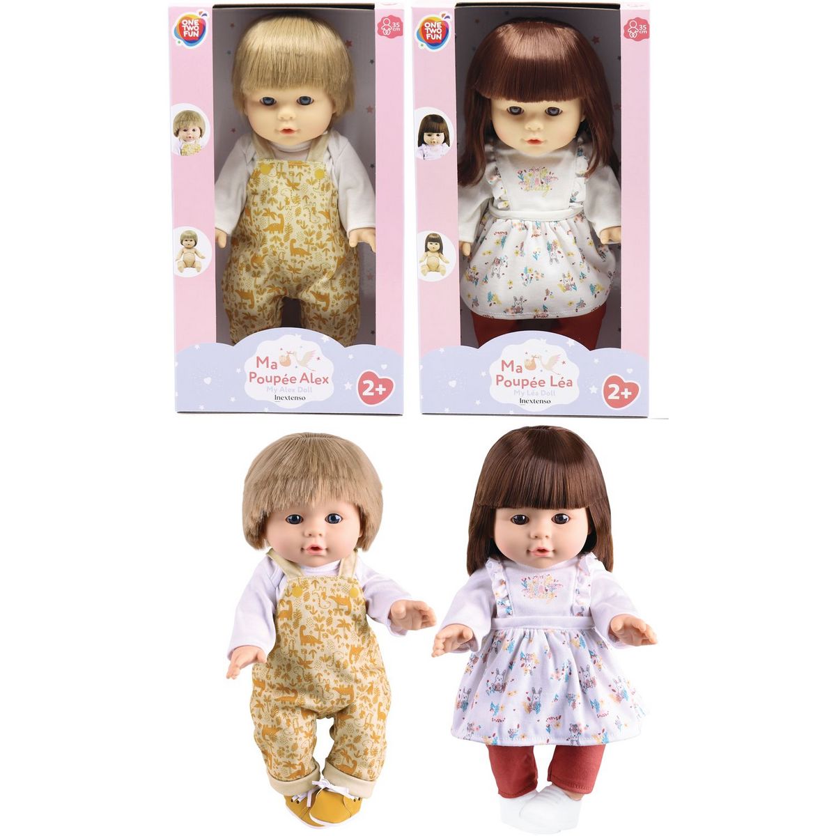 ONE TWO FUN Poupée Léa 35 cm