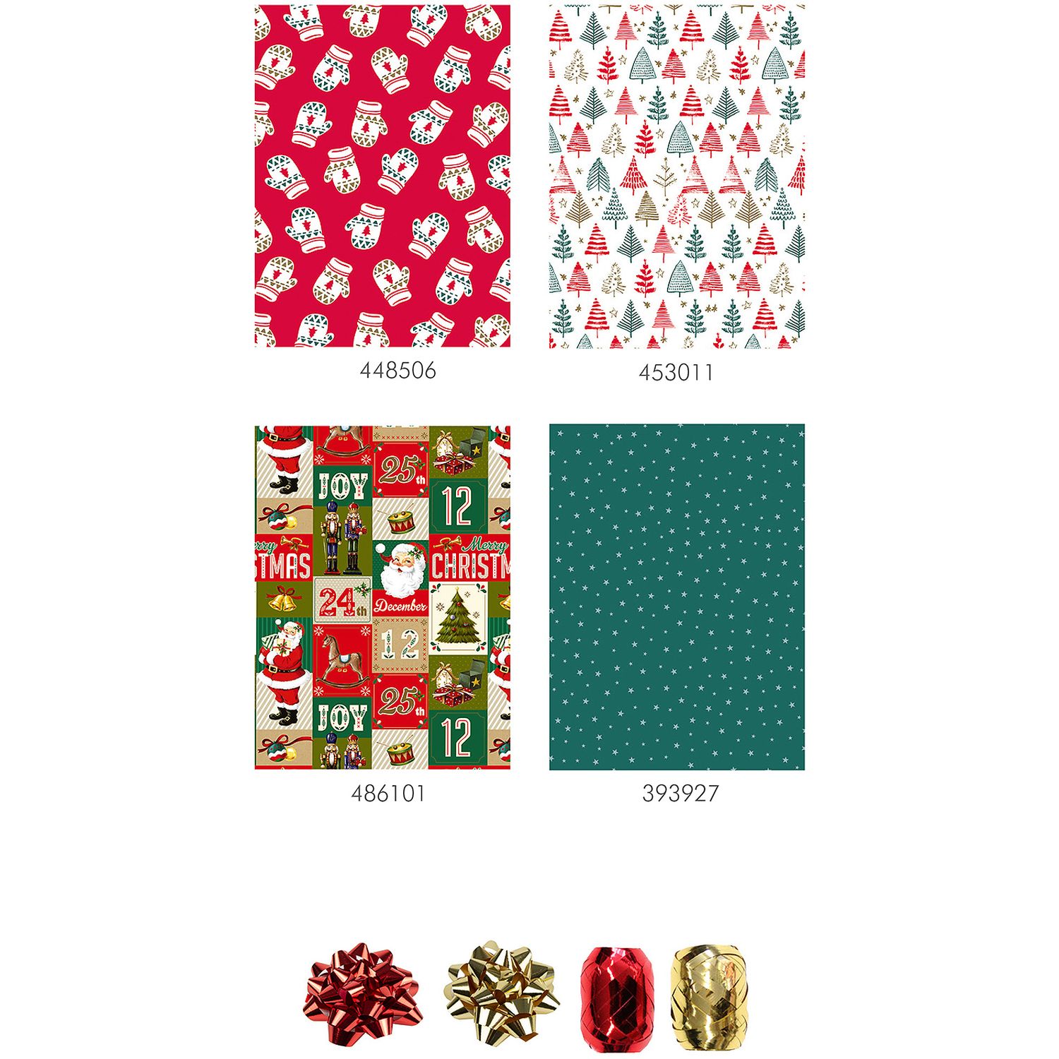 Voir la diapositive 2 : AUCHAN Kit emballage cadeau rouleau + accessoires