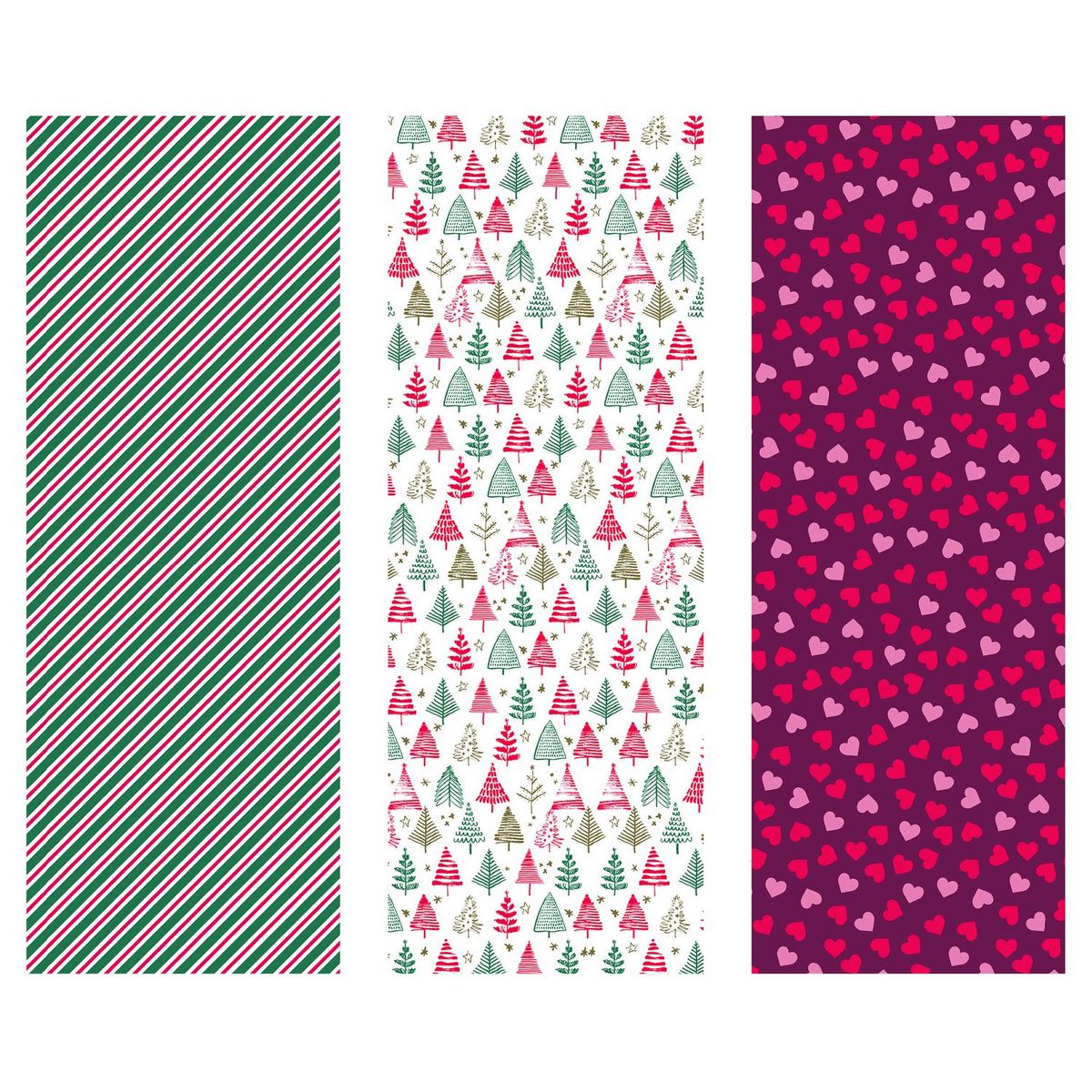 AUCHAN Rouleau motifs assortis - Happy together - 2 M