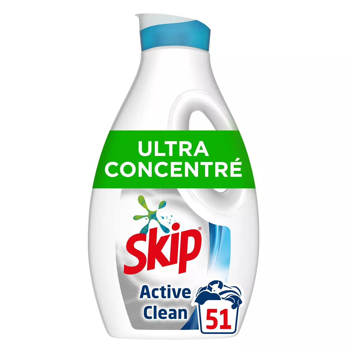 SKIP Active Clean Lessive liquide ultra concentré 51 lavages 1,4l