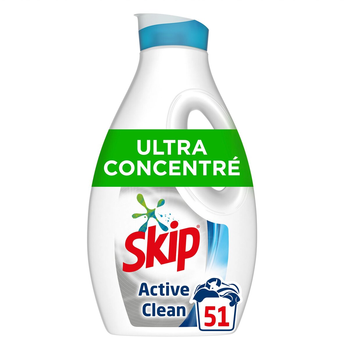 SKIP Active Clean Lessive liquide ultra concentré 51 lavages 1,4l