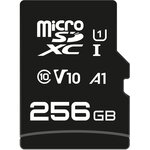QILIVE Micro SD XC - 256 Go - Adaptateur SD - Carte mémoire