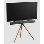 QILIVE Support TV au sol Q1310 - Noir / Bois
