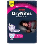 HUGGIES DryNites Sous-vêtements de nuit absorbants pour filles Disney 4-7 ans (17-30kg) 16 pièces