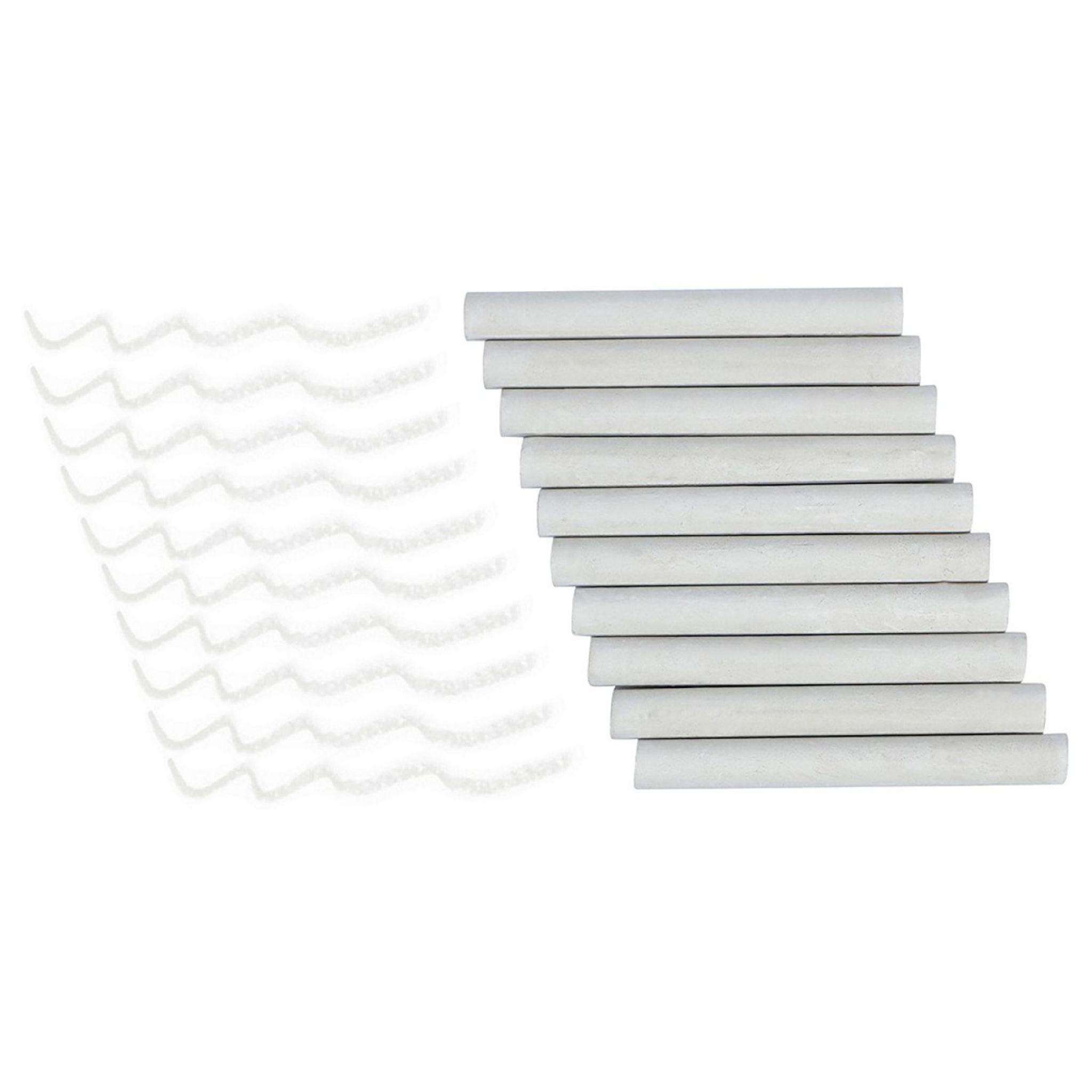 Voir la diapositive 2 : AUCHAN Boite de 10 craies blanches 3,6g