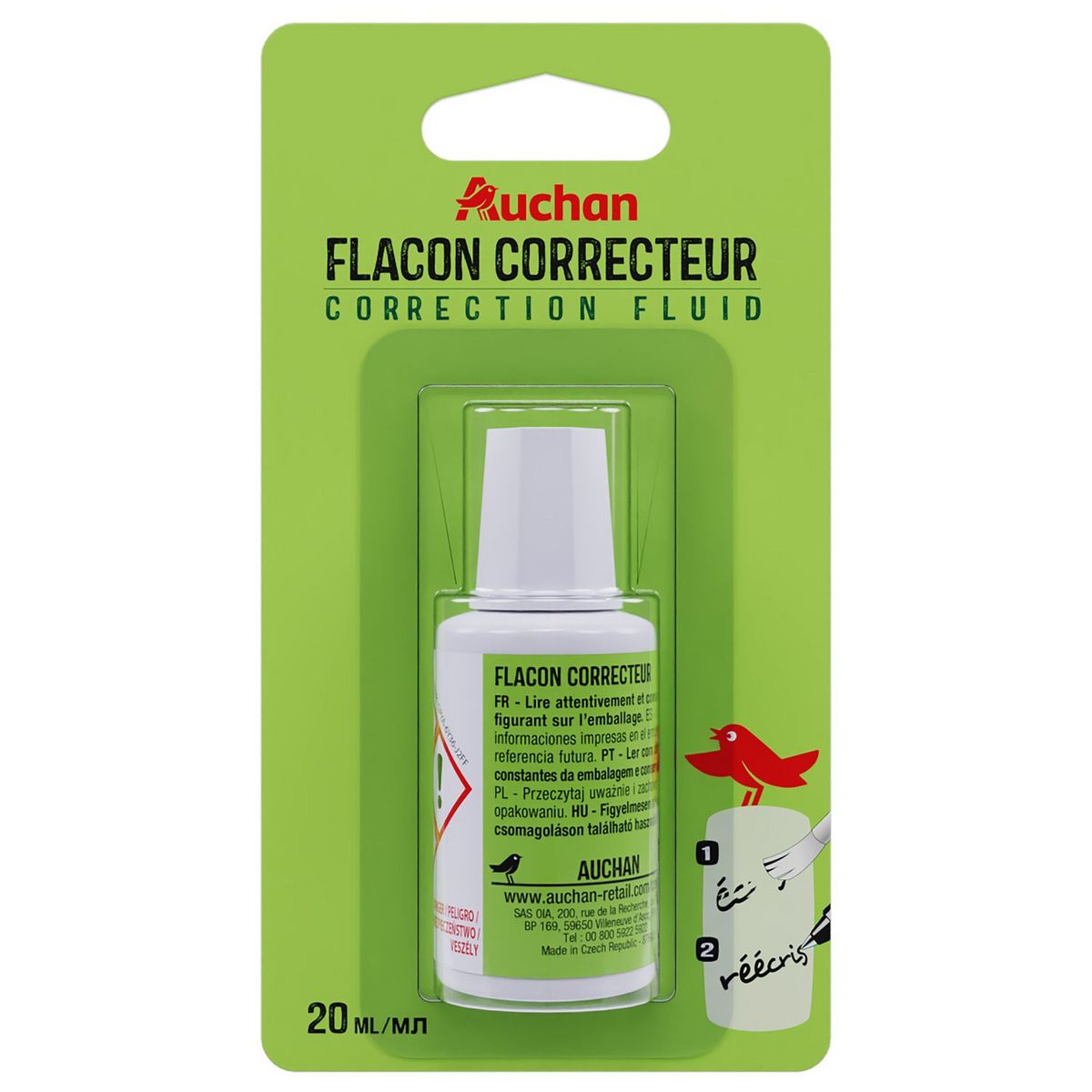 AUCHAN Flacon correcteur 20ml
