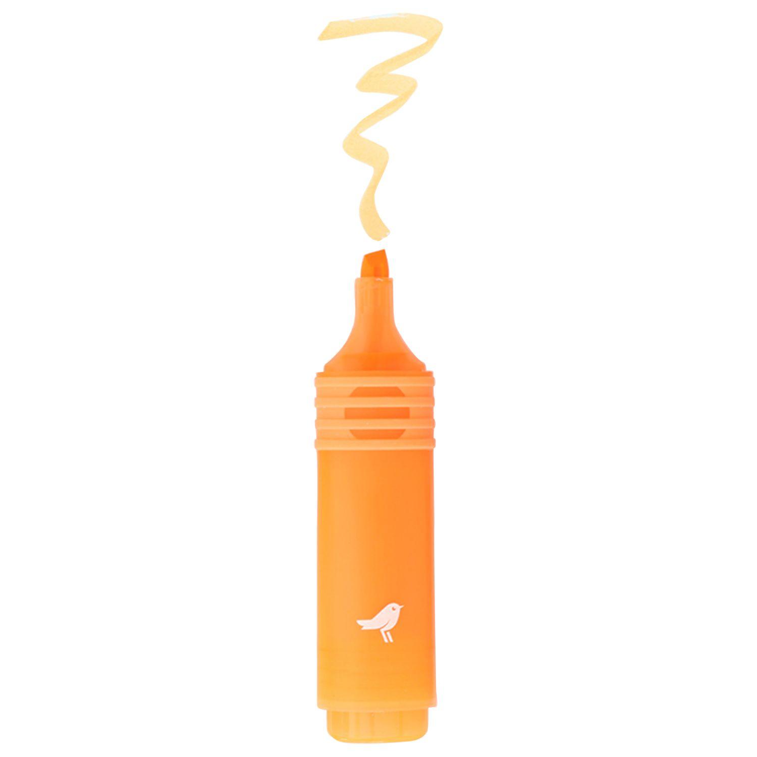 Voir la diapositive 3 : AUCHAN Surligneur orange pointe biseautée