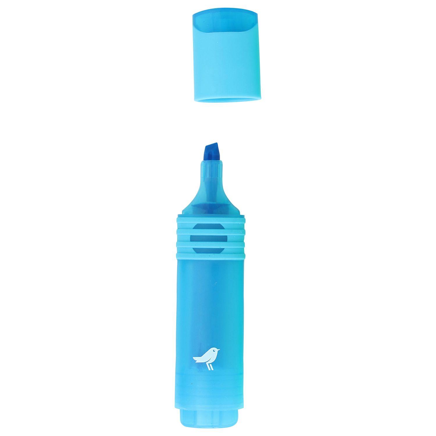 Voir la diapositive 3 : AUCHAN Surligneur bleu pointe biseautée