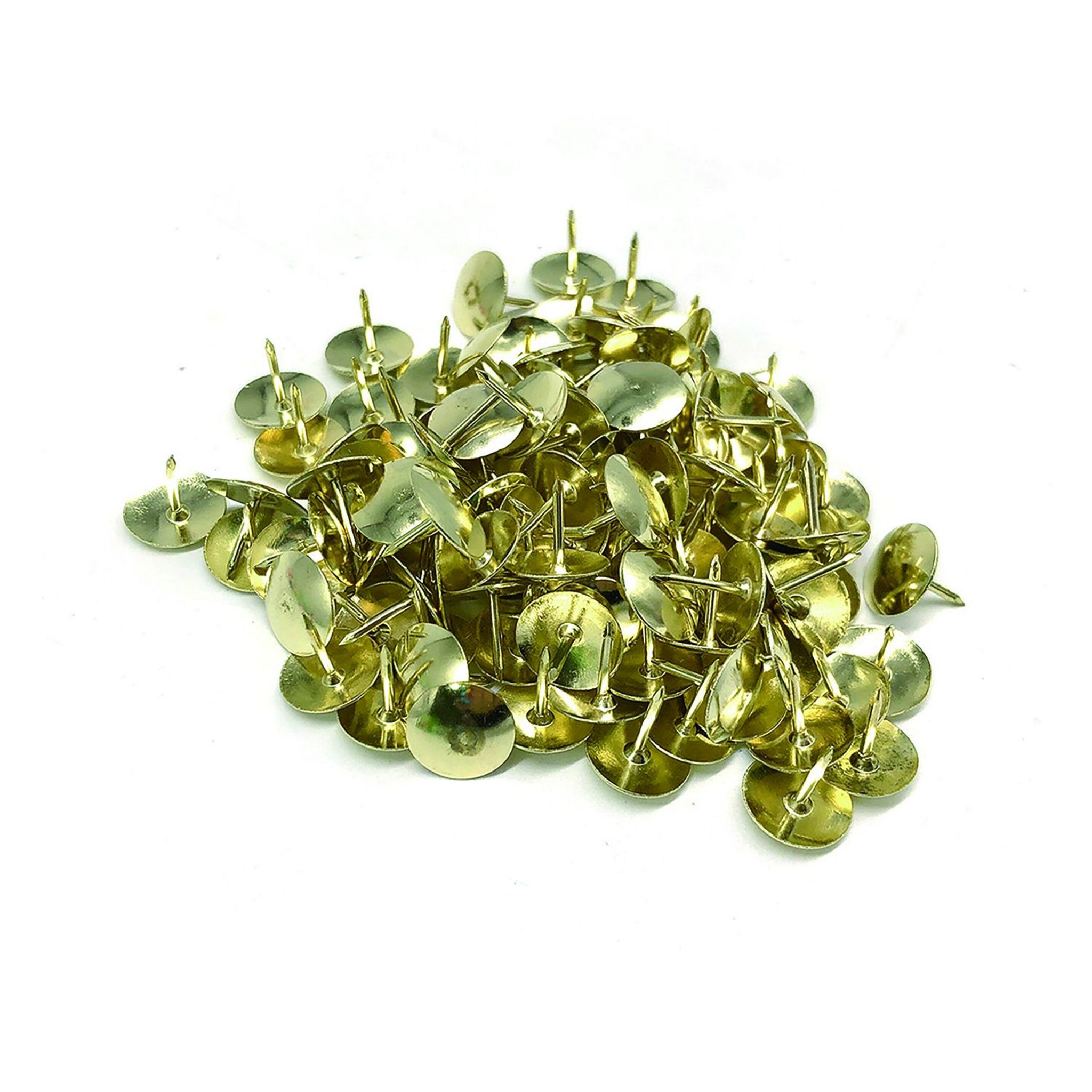 Voir la diapositive 2 : AUCHAN Boîte de 120 punaises cuivrées