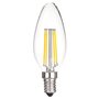 AUCHAN Ampoule LED E14 40W Flamme - Blanc chaud