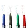 Voir la diapositive 2 : AUCHAN Lot de 4 stylos roller gel effaçable coloris assortis