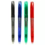 AUCHAN Lot de 4 stylos roller gel effaçable coloris assortis