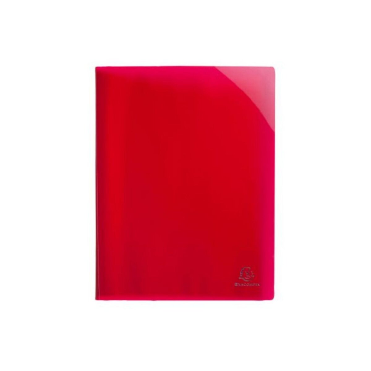 EXACOMPTA Protège-document A4 40 vues iderama pochettes cristal lisses Rouge