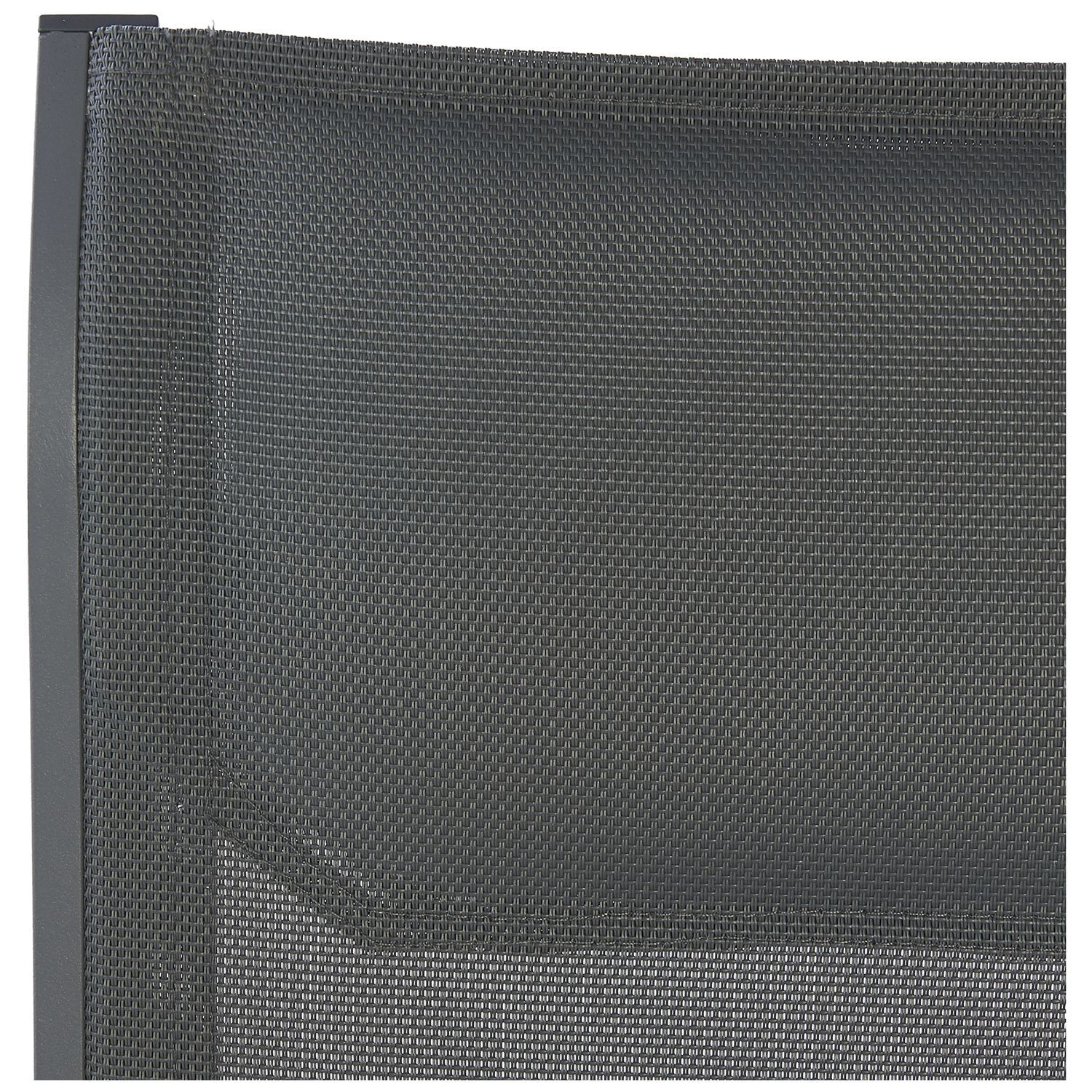 Voir la diapositive 2 : GARDENSTAR Lot de 2 fauteuils de jardin en aluminium empilable - Textilène - Gris