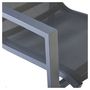 Voir la diapositive 3 : GARDENSTAR Lot de 2 fauteuils de jardin en aluminium empilable - Textilène - Gris