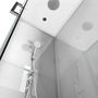 Voir la diapositive 4 : AURLANE Cabine de douche rectangle gris verre dépoli 80x110 cm - GREY RIVER II