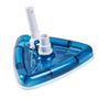 Voir la diapositive 2 : GARDENSTAR Brosse aspirateur triangulaire pivotante - Bleu
