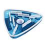 Voir la diapositive 3 : GARDENSTAR Brosse aspirateur triangulaire pivotante - Bleu