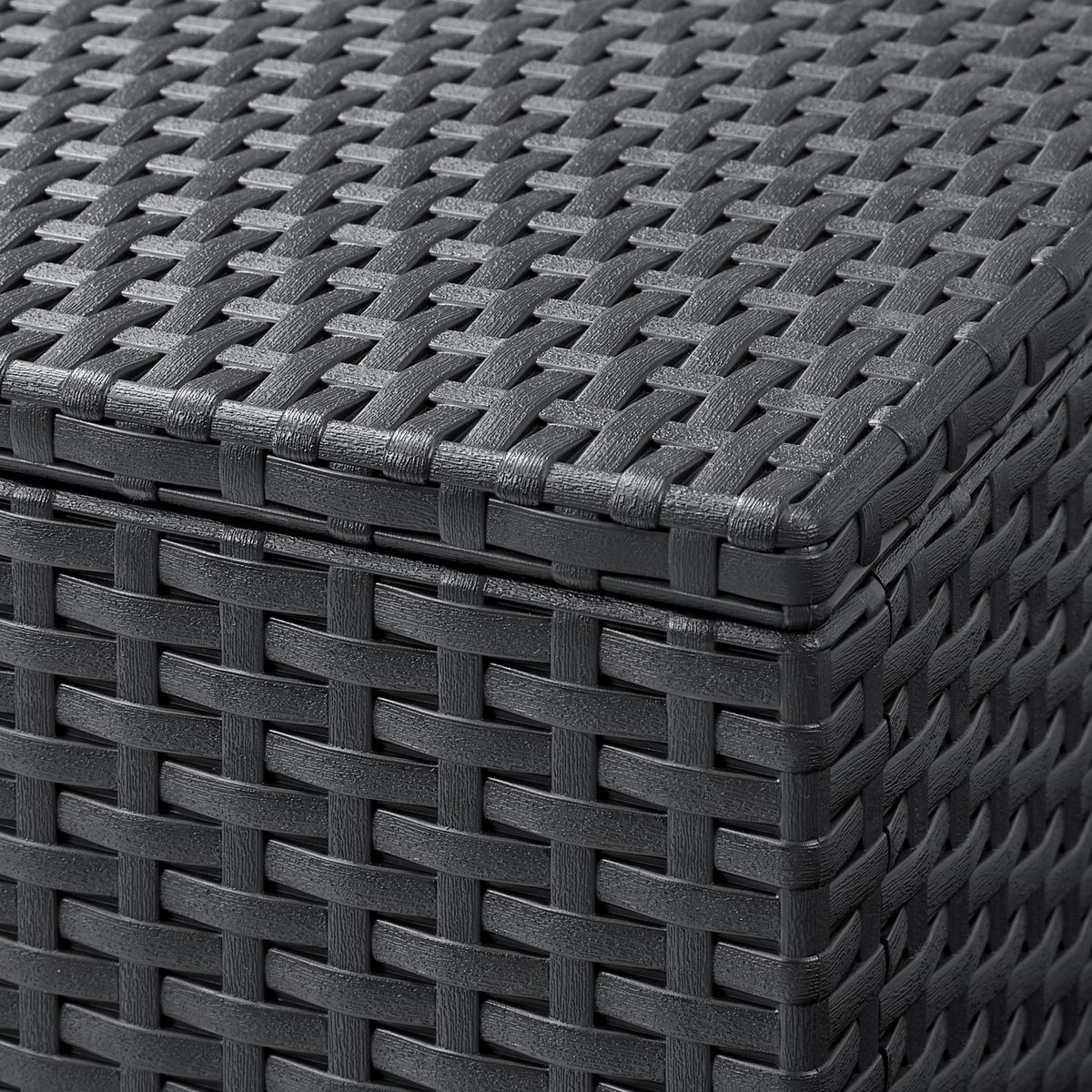 ALLIBERT Salon bas de jardin - 5 places - Imitation rotin tressé - MARIE