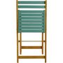 Voir la diapositive 3 : GARDENSTAR Salon de jardin - 2 places - Bois d'acacia - Vert