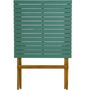 Voir la diapositive 7 : GARDENSTAR Salon de jardin - 2 places - Bois d'acacia - Vert