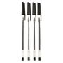 Voir la diapositive 2 : AUCHAN Lot de 4 stylos bille pointes moyennes encre noire