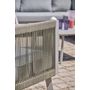 Voir la diapositive 2 : PARIS GARDEN Salon de jardin d'angle 7 places en aluminium et corde gris MANOSQUE