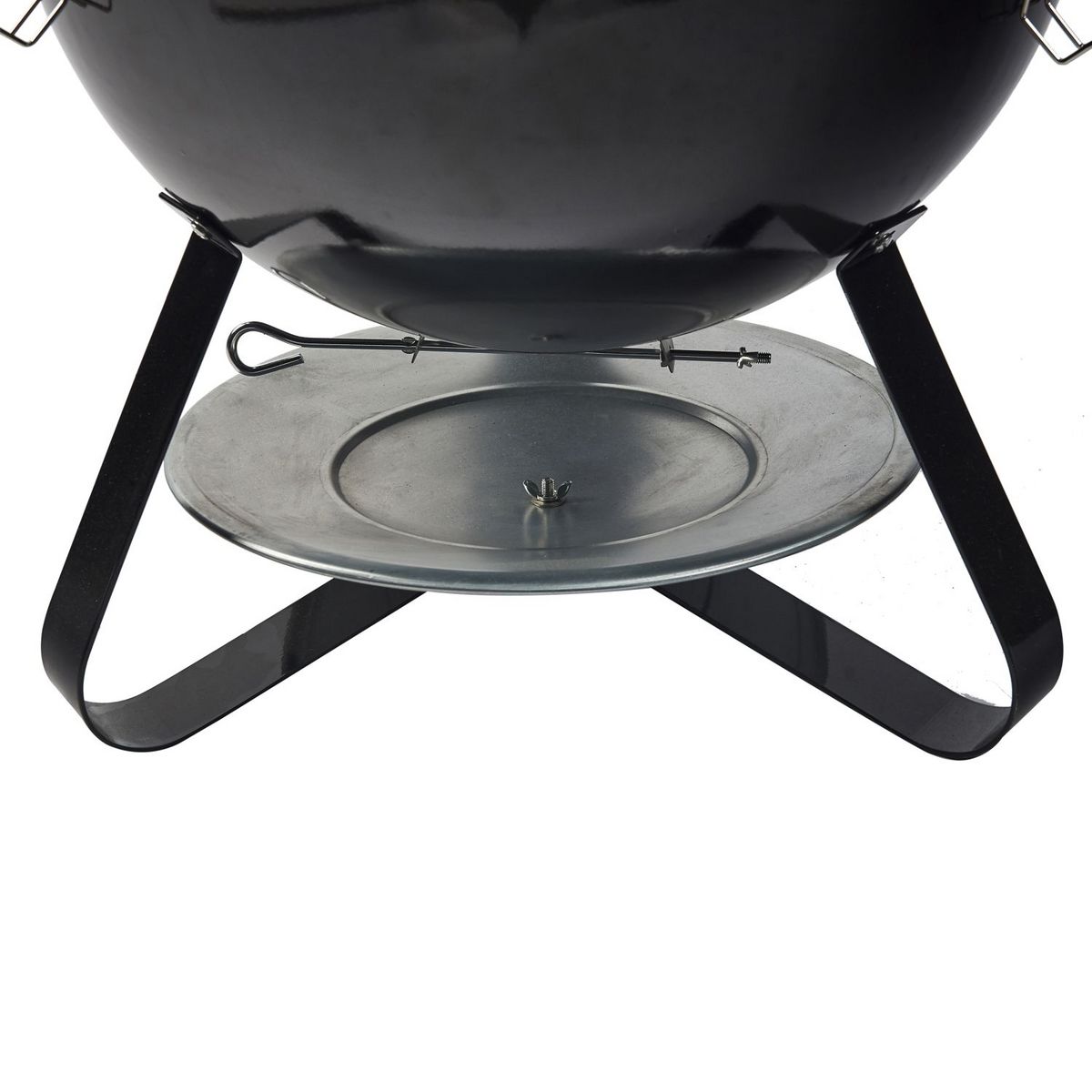 GARDENSTAR Fumoir charbon de bois en acier émaillé - Noir