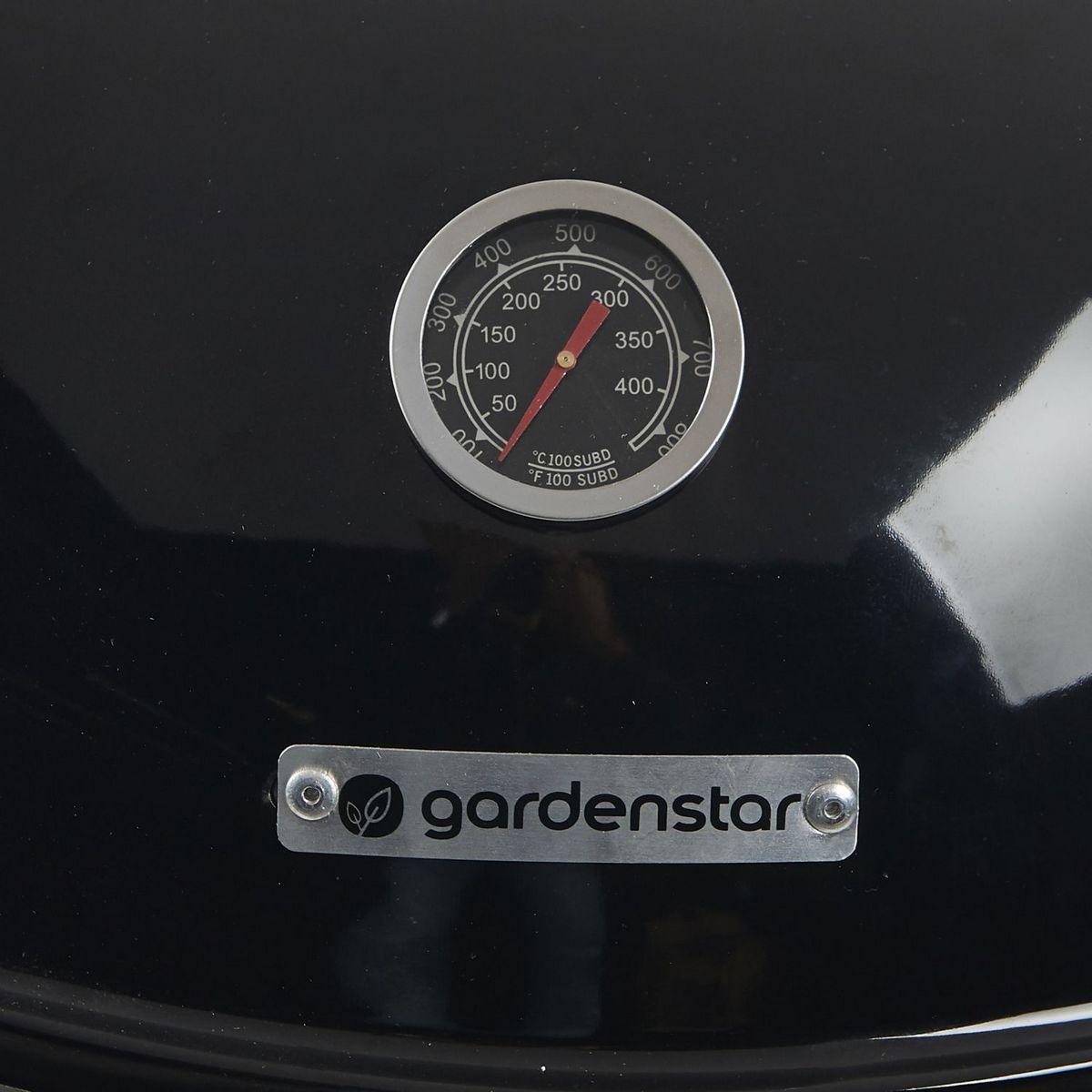 GARDENSTAR Fumoir charbon de bois en acier émaillé - Noir