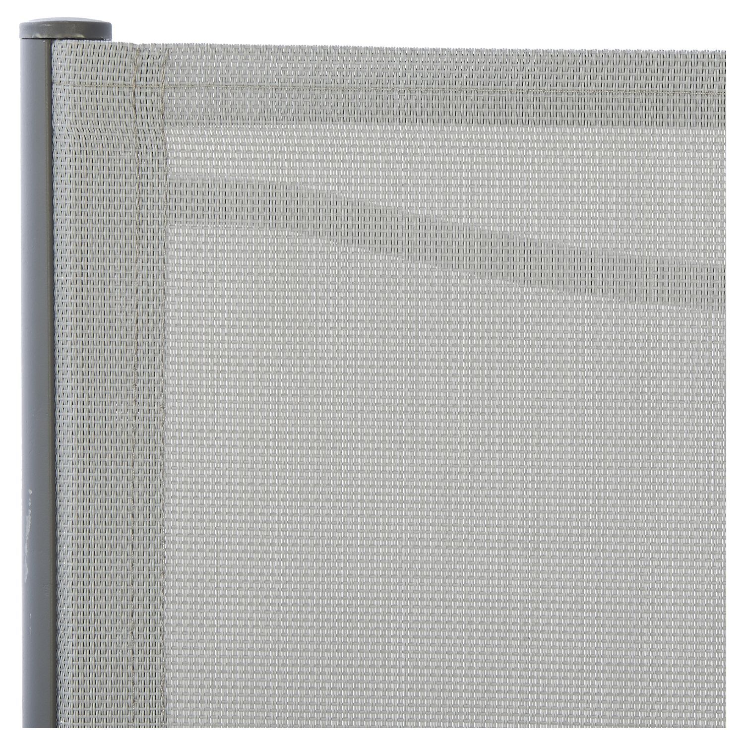 Voir la diapositive 3 : GARDENSTAR Lot de 6 chaises de jardin en acier empilable - Textilène - Gris