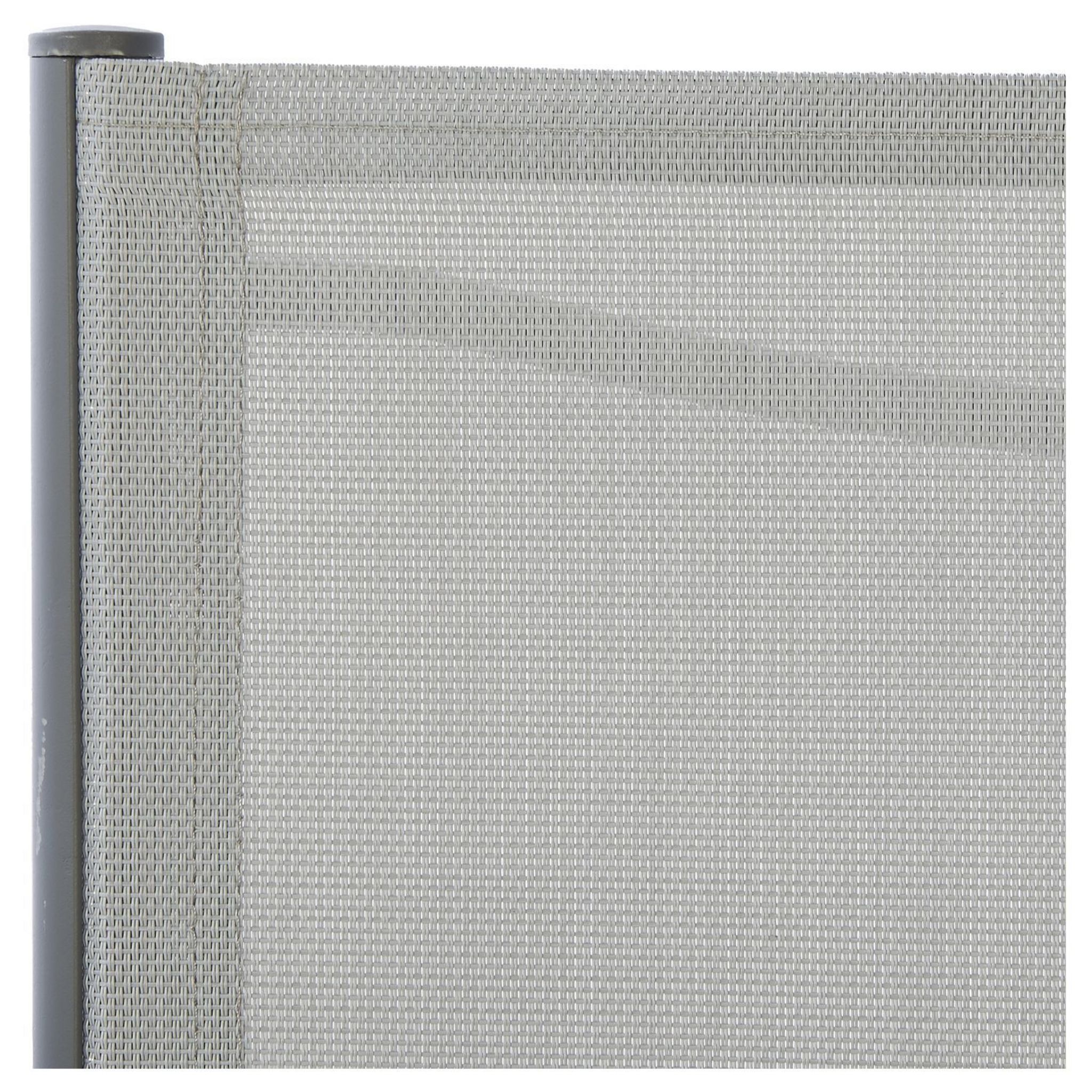 Voir la diapositive 3 : GARDENSTAR Lot de 6 chaises de jardin en acier empilable - Textilène - Gris