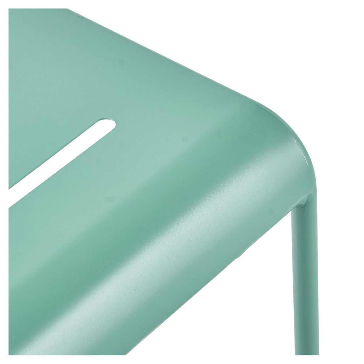 GARDENSTAR Chaise de jardin empilable - Acier - Vert sauge