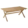 GARDENSTAR Table de jardin rectangulaire pliable - Bois d'acacia - 4/6 places - Aspect bois