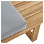 Voir la diapositive 4 : GARDENSTAR Salon de jardin - 5 places - Bois d'acacia - Gris
