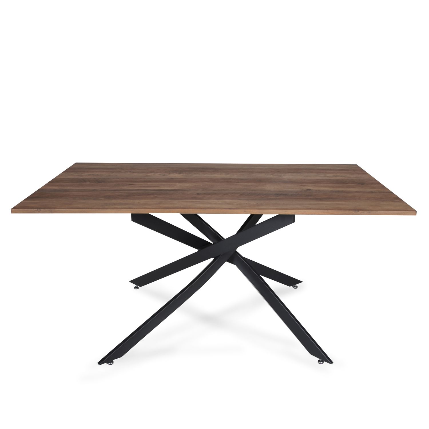 Voir la diapositive 5 : Table de séjour salle à manger fixe effet chêne L160 cm RITA