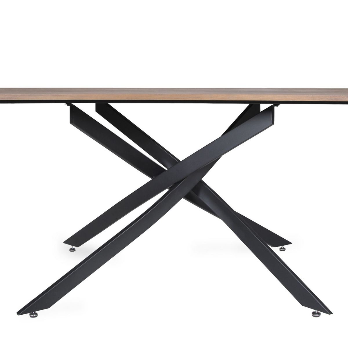 Table de séjour salle à manger fixe effet chêne L160 cm RITA