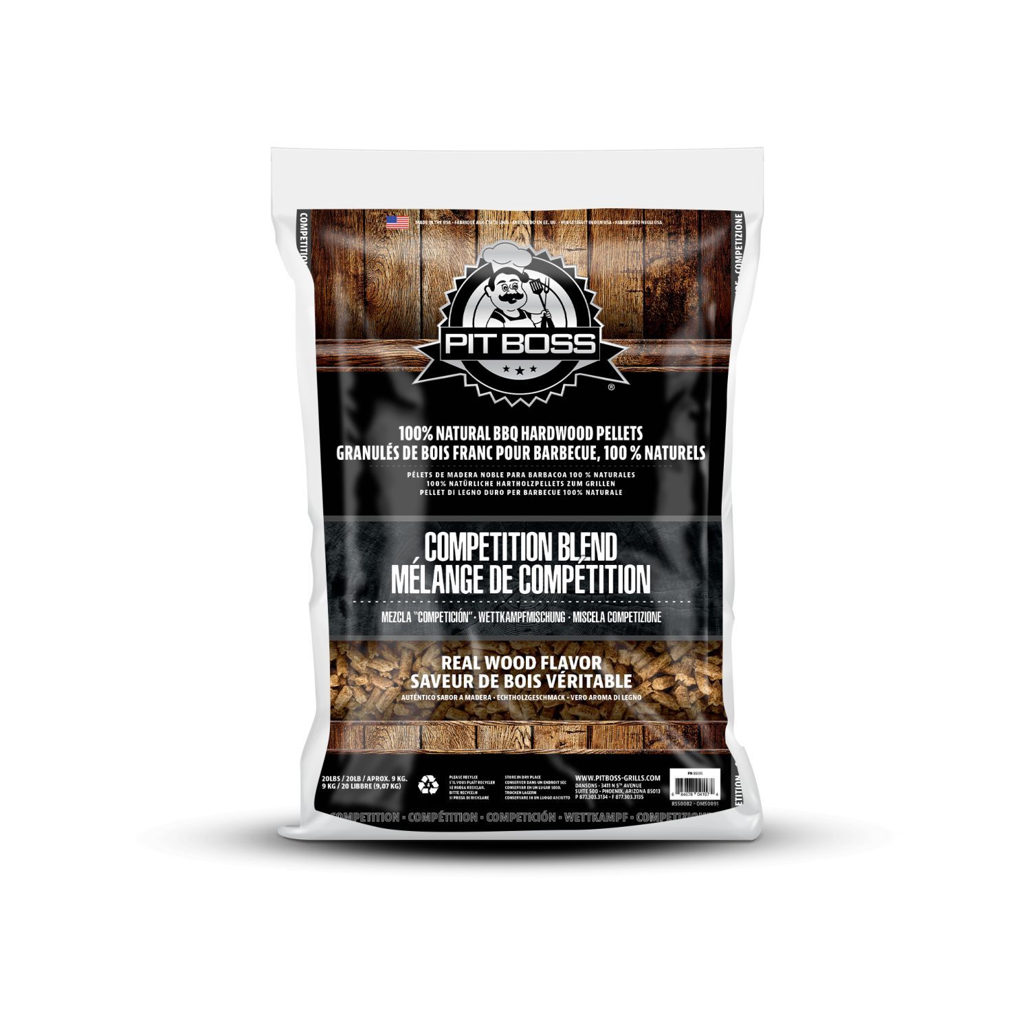 Voir la diapositive 4 : PIT BOSS Barbecue à pellets FB500 PIT BOSS +1 sac pellet + housse - Noir