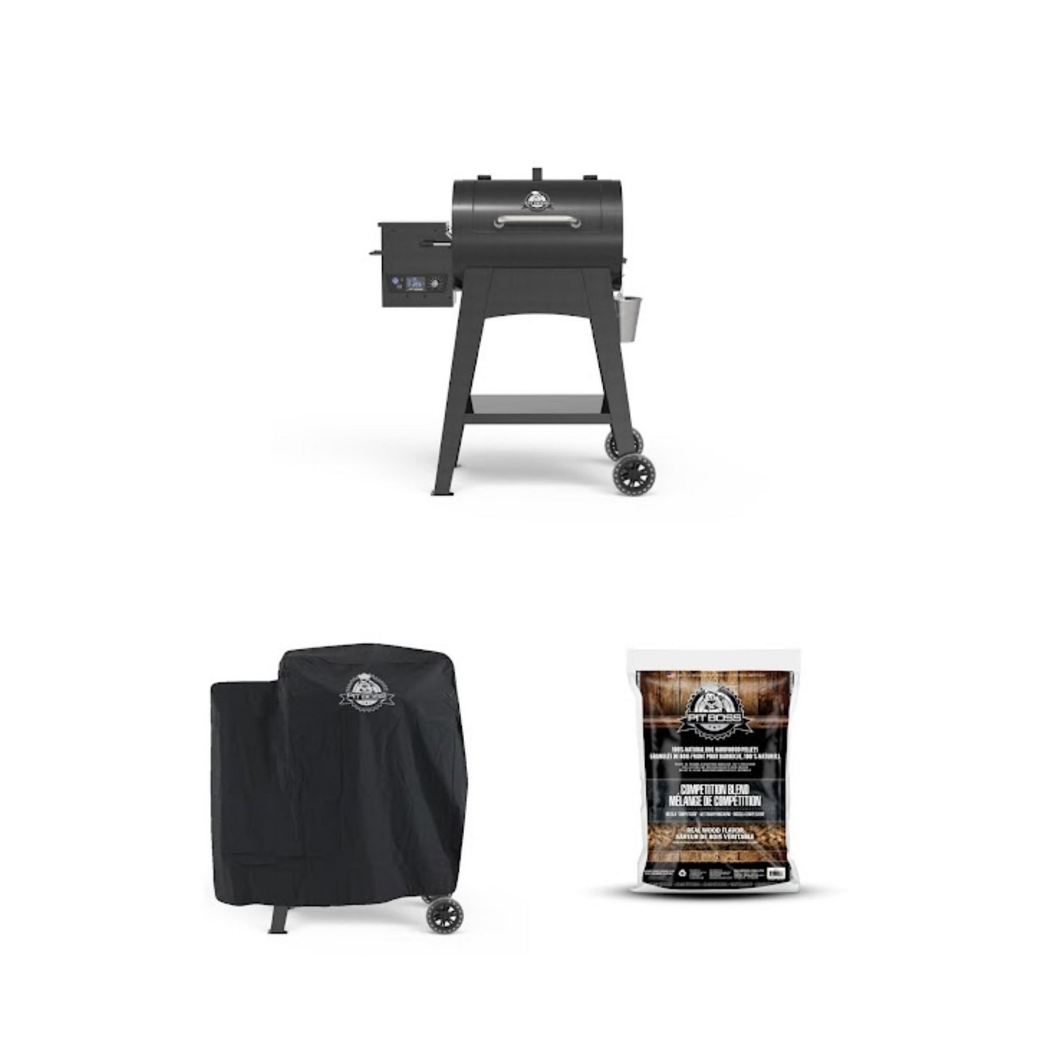 PIT BOSS Barbecue à pellets FB500 PIT BOSS +1 sac pellet + housse - Noir