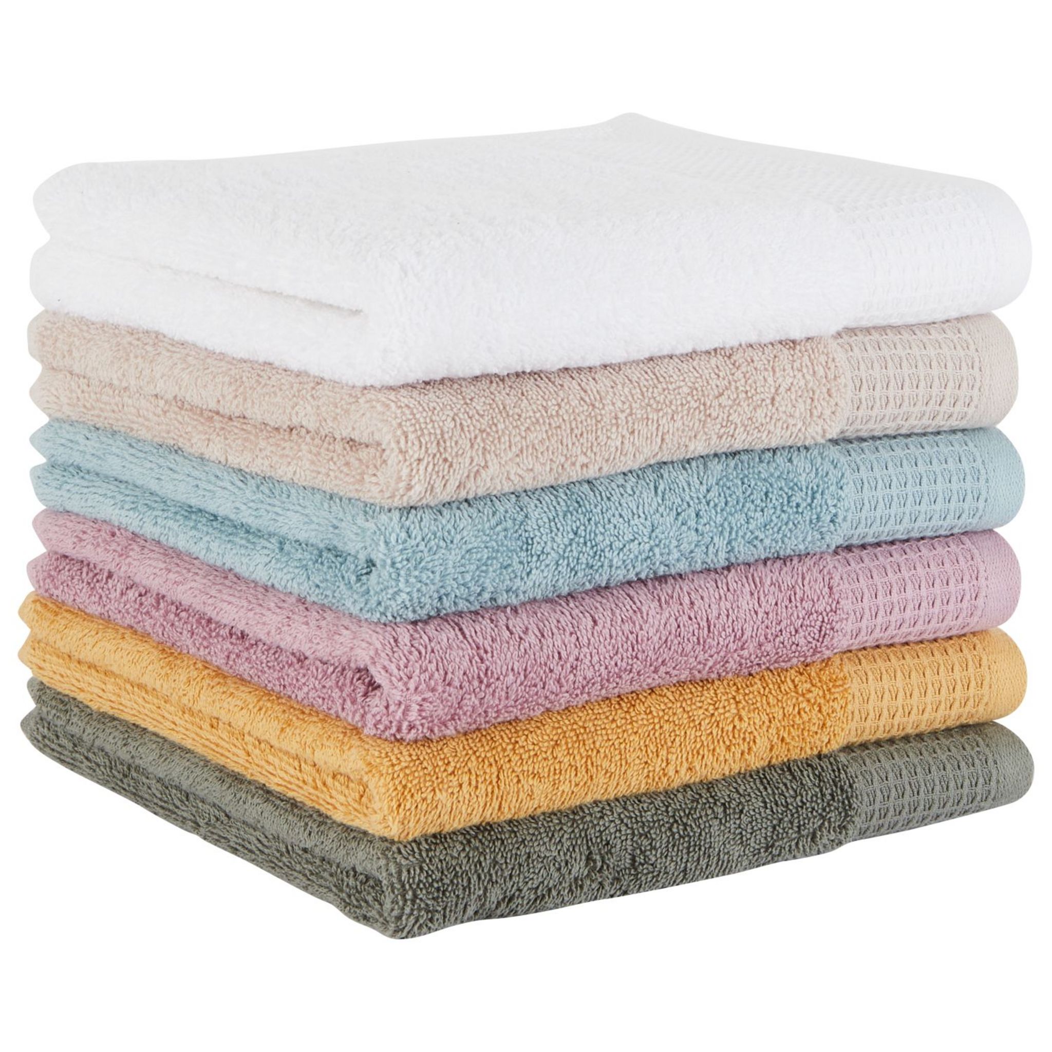 Voir la diapositive 2 : ACTUEL Serviette de toilette unie en coton 500 g/m²