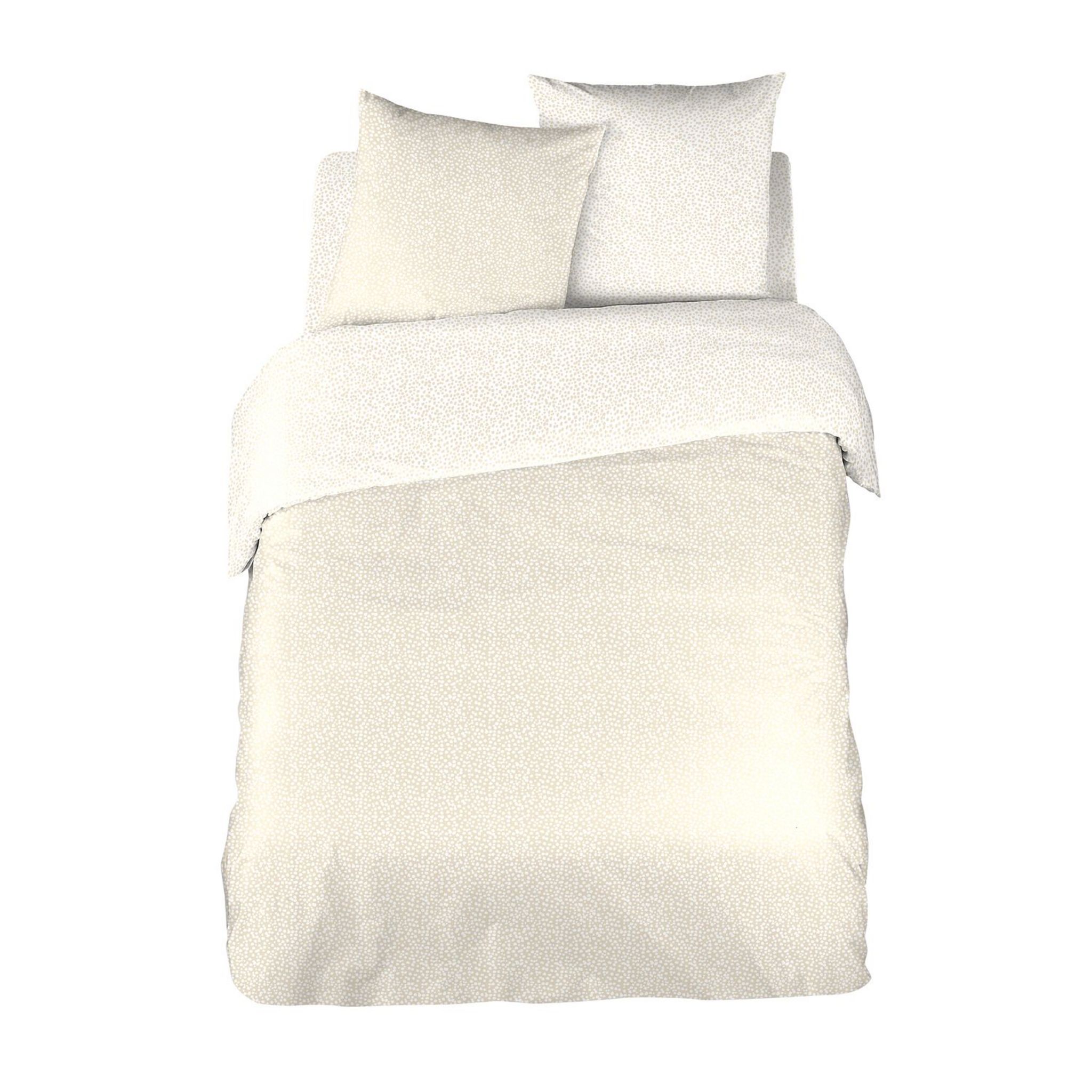 Voir la diapositive 2 : Parure housse de couette en coton 65 fils motif tacheté EVA