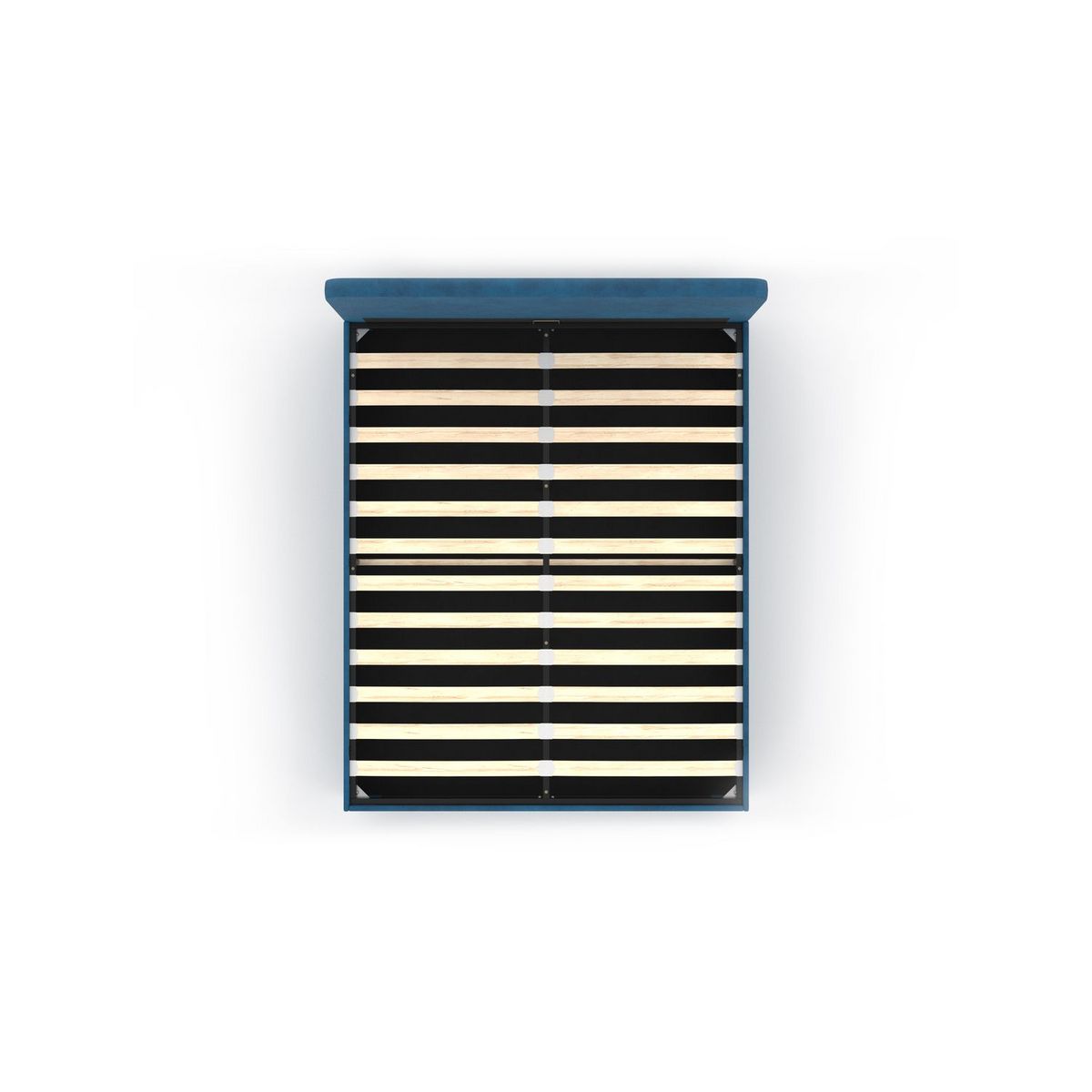 Lit coffre velours avec sommier relevable 160x200 cm AMBRE