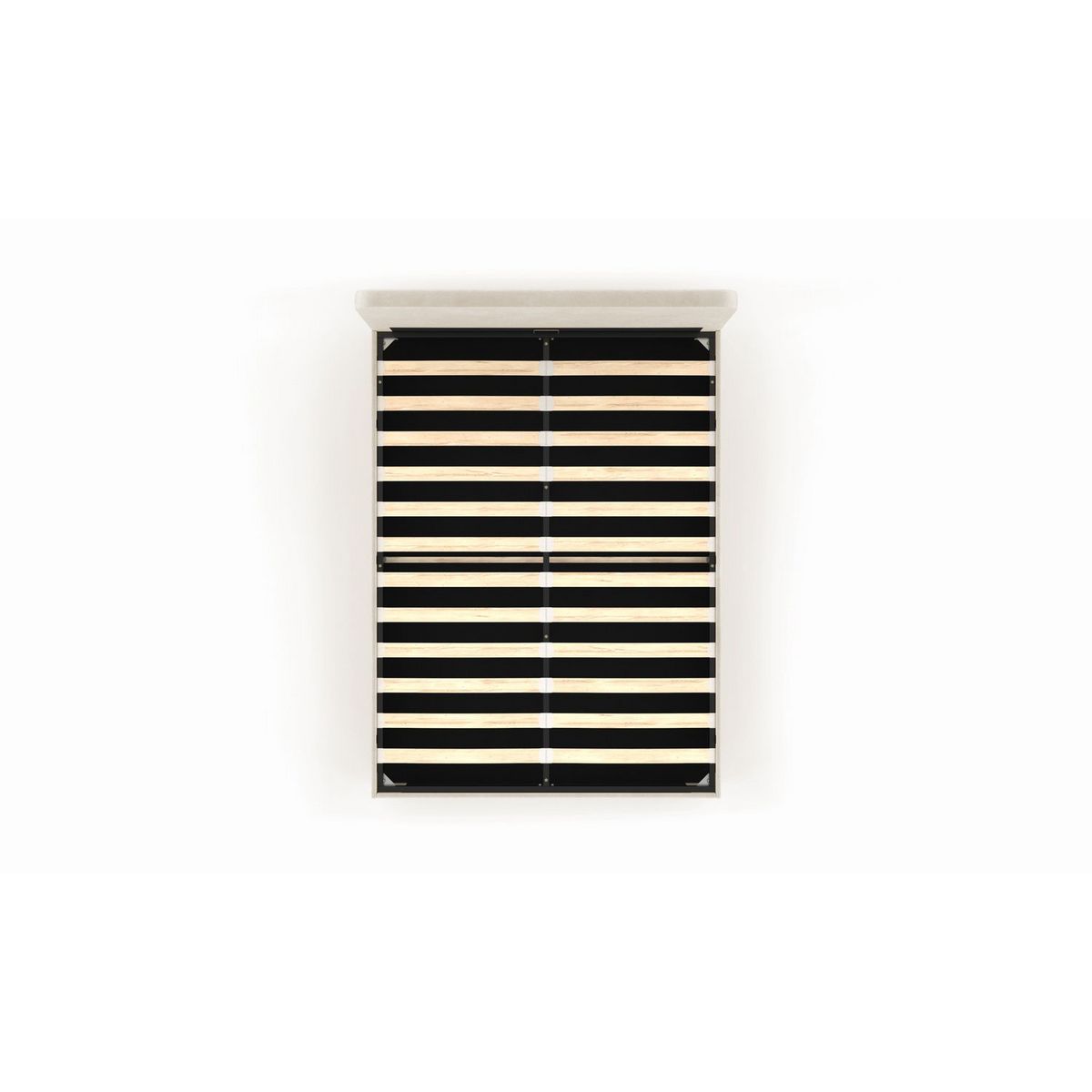 Lit coffre velours avec sommier relevable 160x200 cm AMBRE