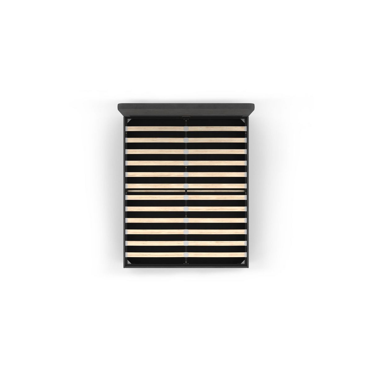 Lit coffre velours avec sommier relevable 160x200 cm AMBRE