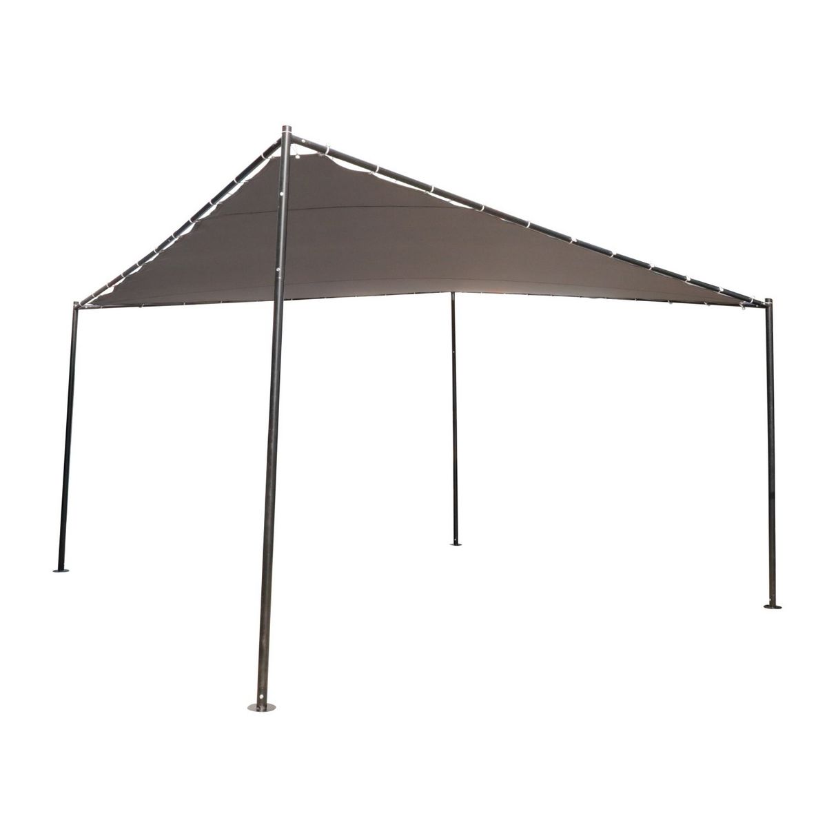 GARDENSTAR Tonnelle de jardin 4x4 - Acier - Gris