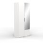 Voir la diapositive 2 : Armoire 2 portes 1 miroir L79 cm THIBAULT / GHOST