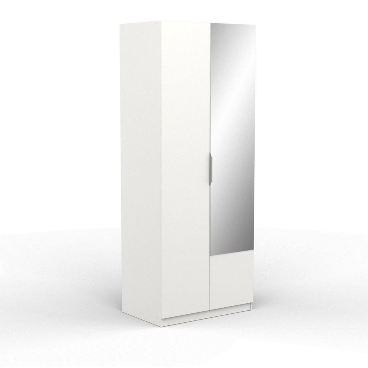 Armoire 2 portes 1 miroir L79 cm THIBAULT / GHOST