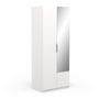 Voir la diapositive 6 : Armoire 2 portes 1 miroir L79 cm THIBAULT / GHOST