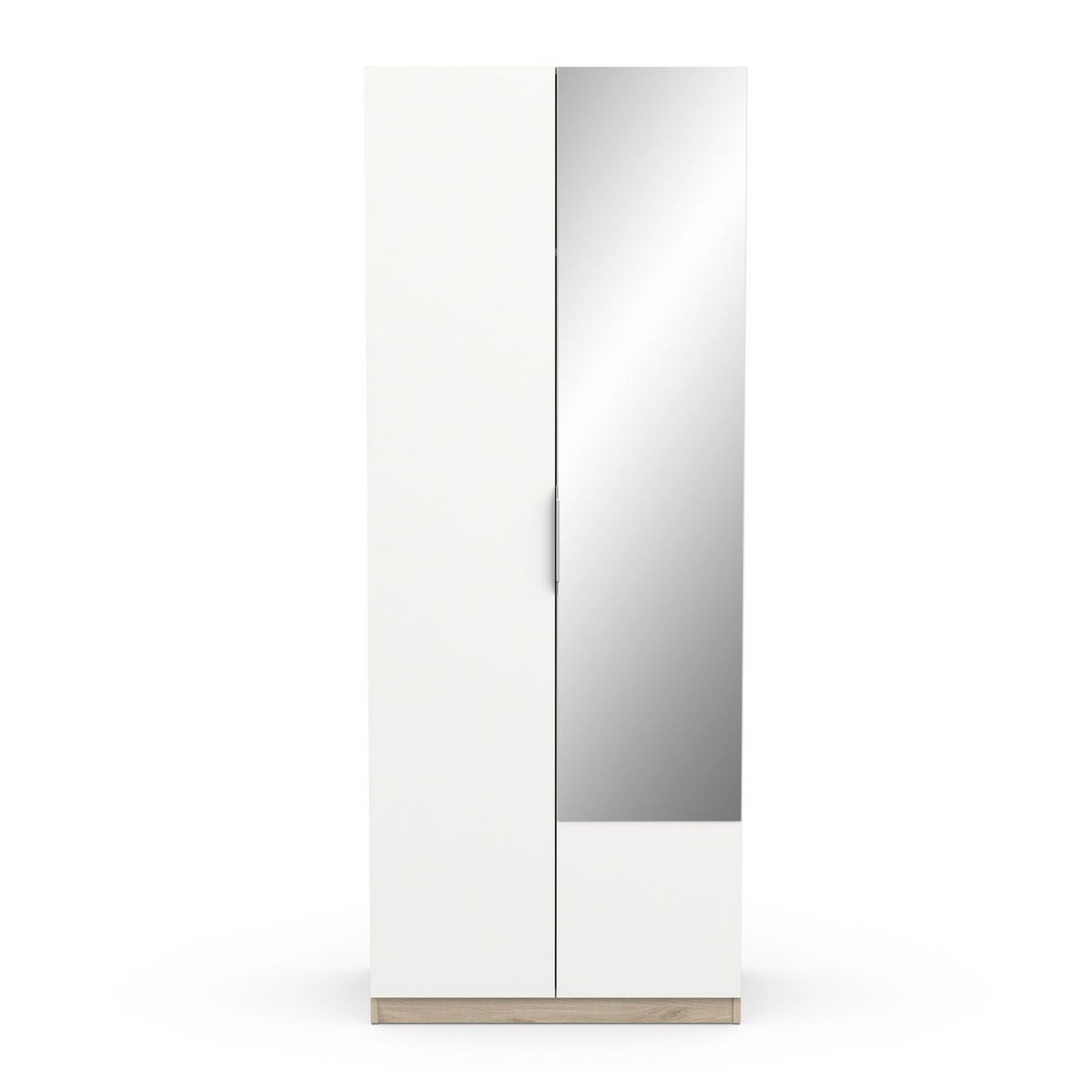 Armoire 2 portes 1 miroir L79 cm THIBAULT / GHOST