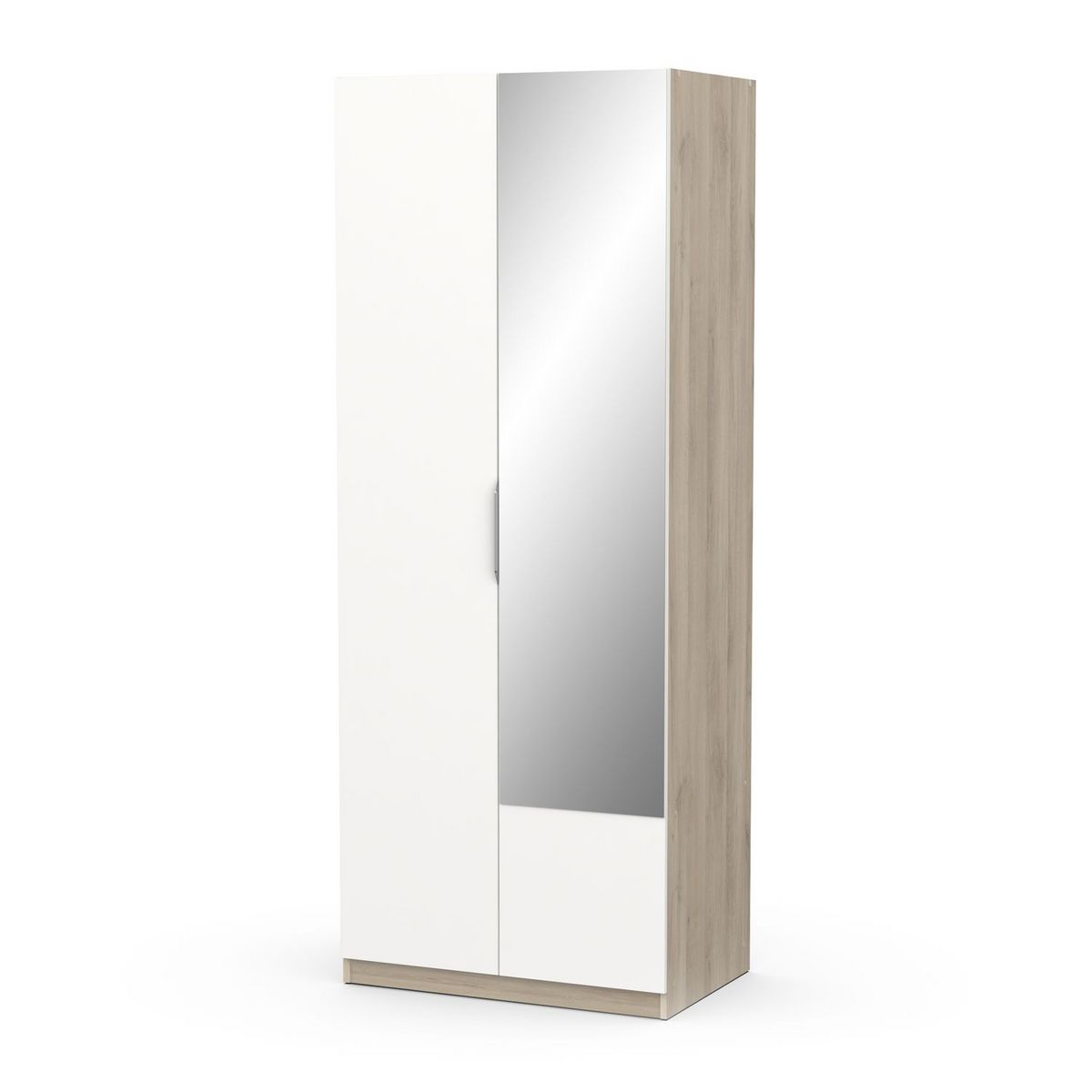 Armoire 2 portes 1 miroir L79 cm THIBAULT / GHOST