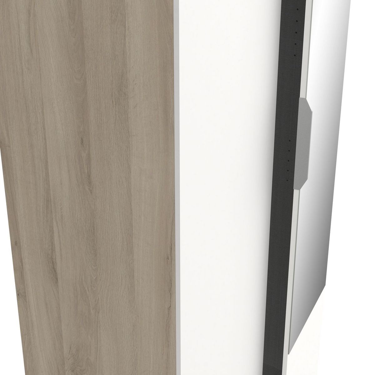 Armoire 2 portes 1 miroir L79 cm THIBAULT / GHOST